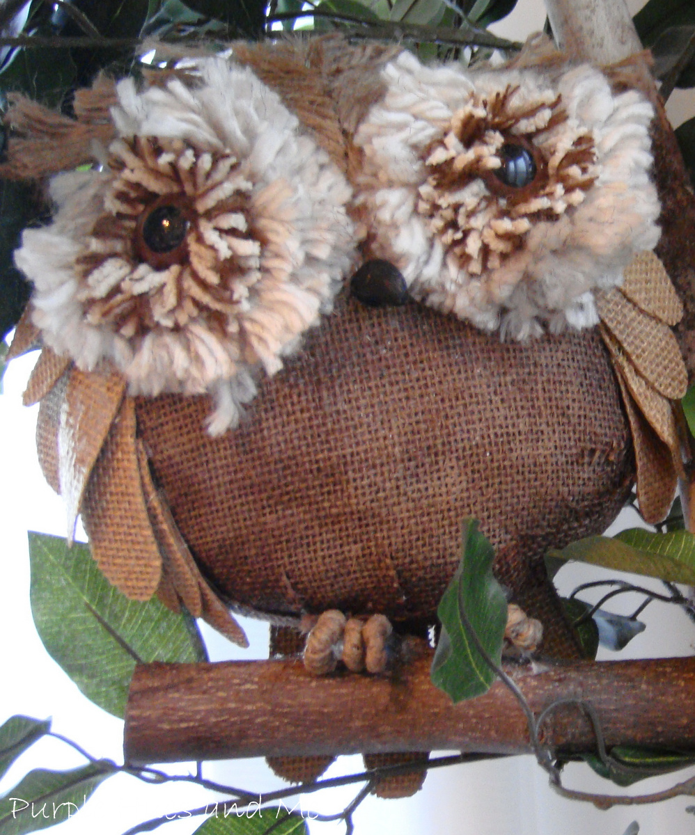 Burlap Owls