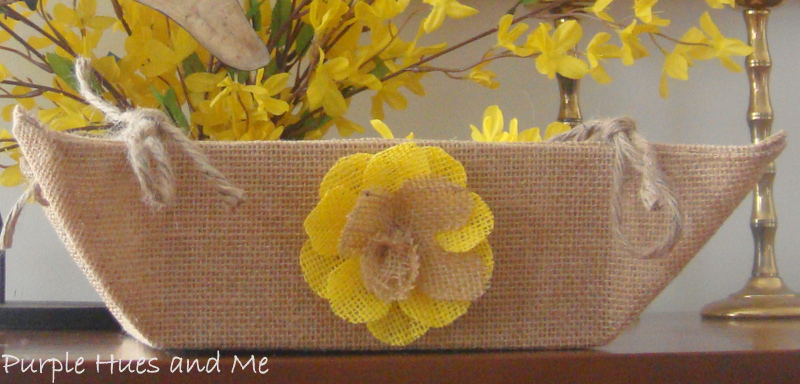 Burlap Fabric Basket