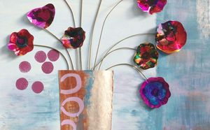 recycled soda can flowers wall art, crafts, how to, repurposing upcycling