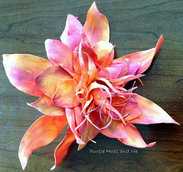 DIY Fall Flowers with Twisted, Painted Craft Foam, by Gail from Purple Hues & Me, featured at FineCraftGuild.com DIY Fall Flowers with Twisted, Painted Craft Foam, by Gail from Purple Hues and Me, featured at FineCraftGuild.com